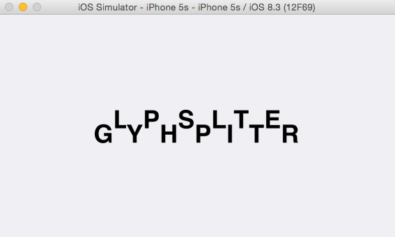 custom position glyph with CATextLayer